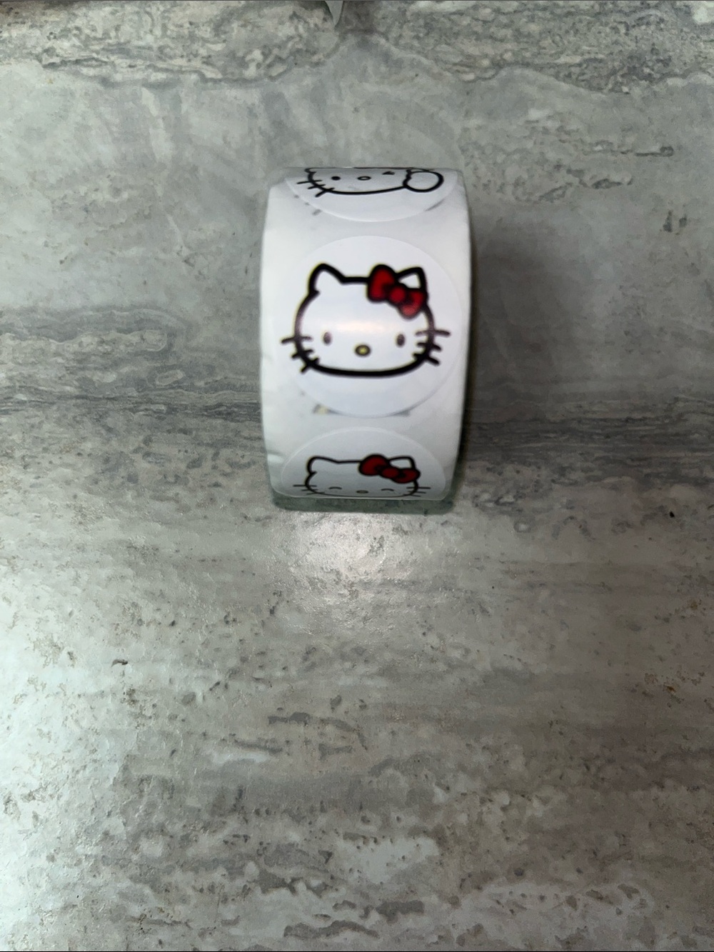 Hello Kitty White and Red Sticker Roll - (50)